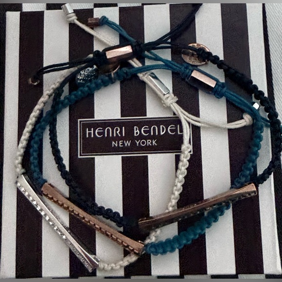 henri bendel set of 3 adjustable bracelets - Picture 2 of 4